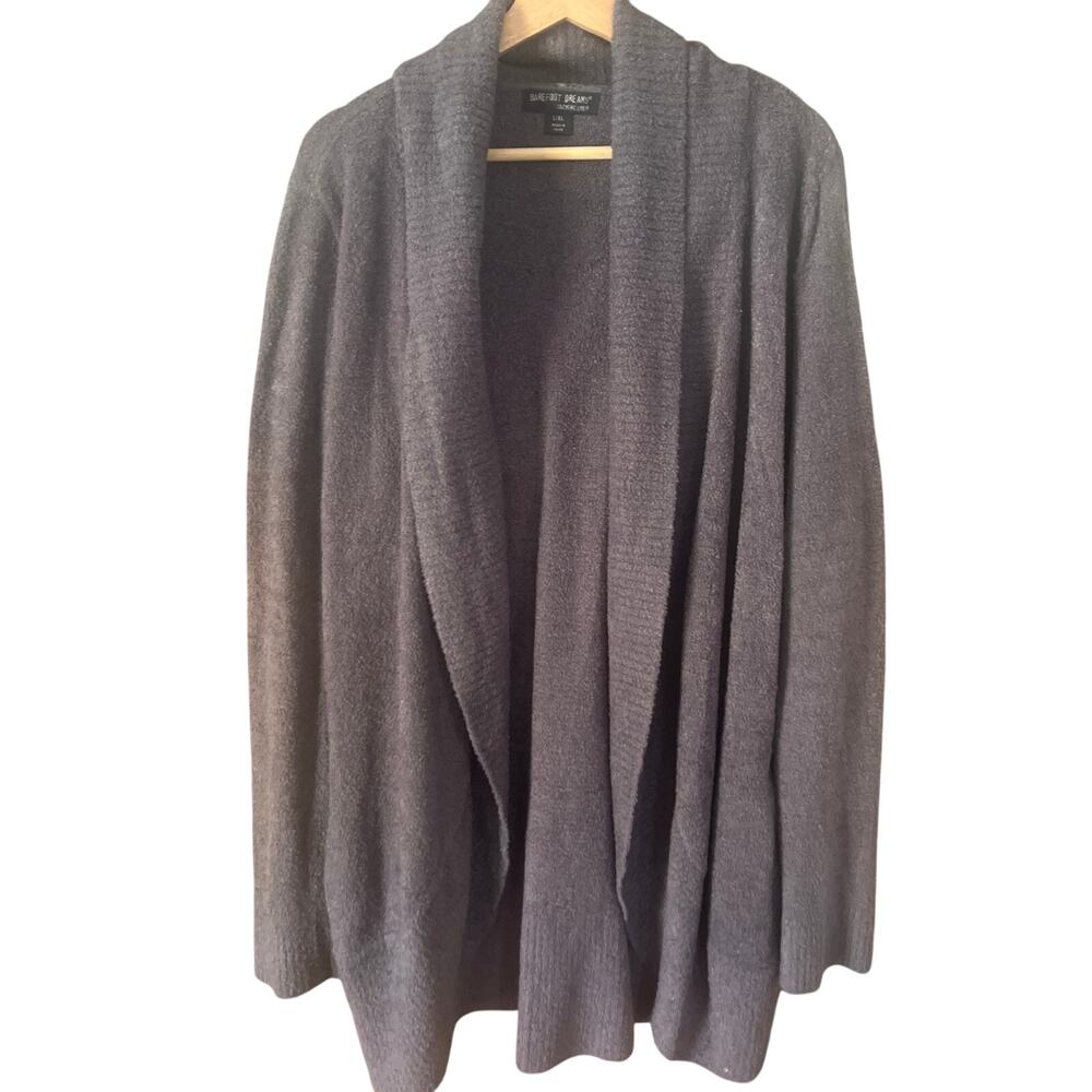 Barefoot Dreams Cozy Chic Lite Circle Cardigan Sweater in Purple Size Large